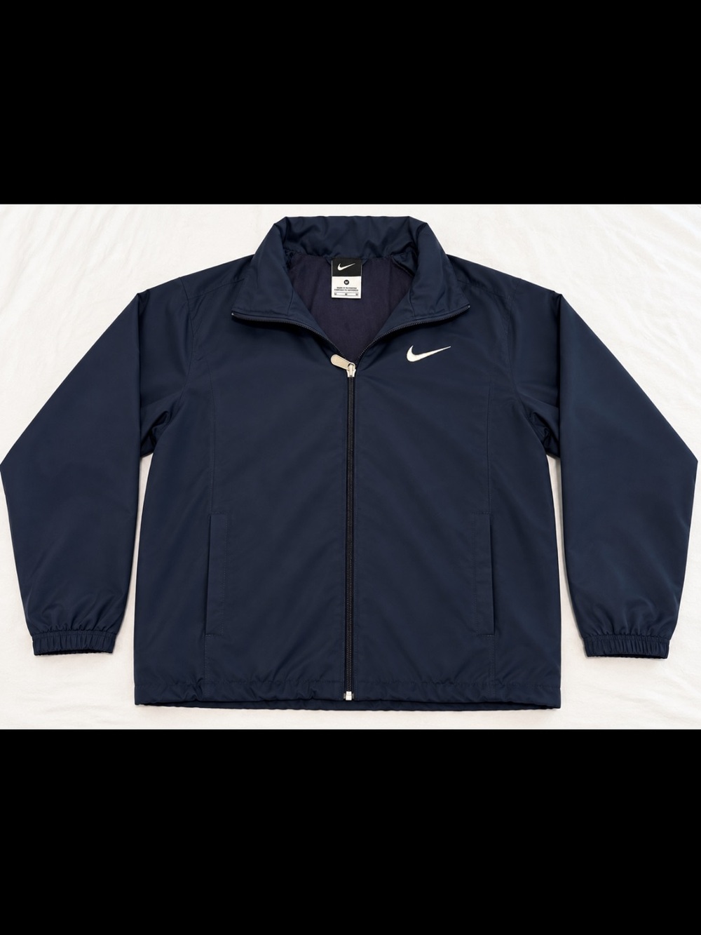Nike Men’s Navy Jacket with White Swoosh